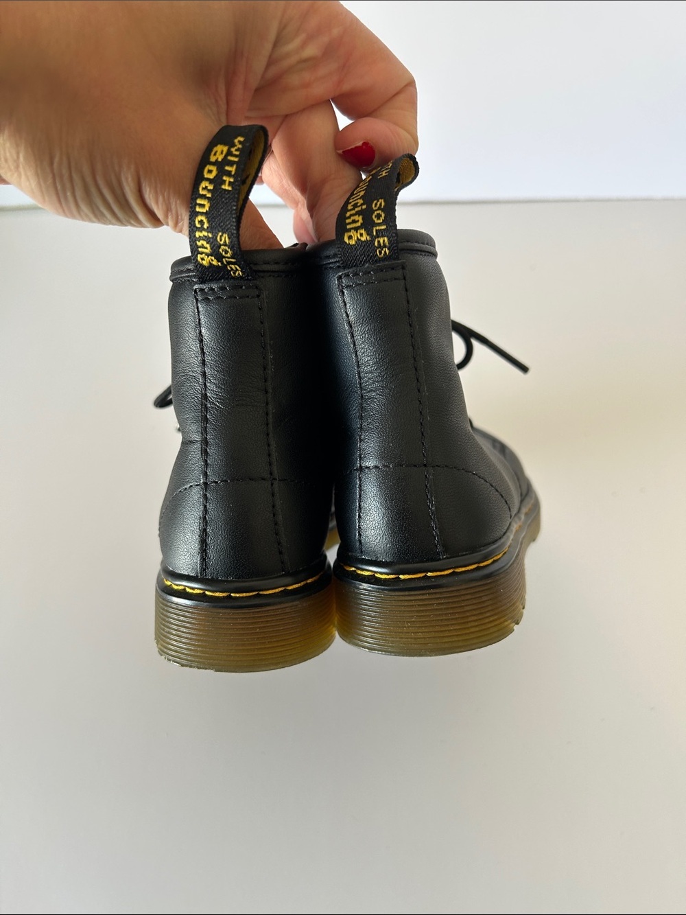 Doc Martens kids Black Lace-Up Combat Boots - Picture 3 of 7